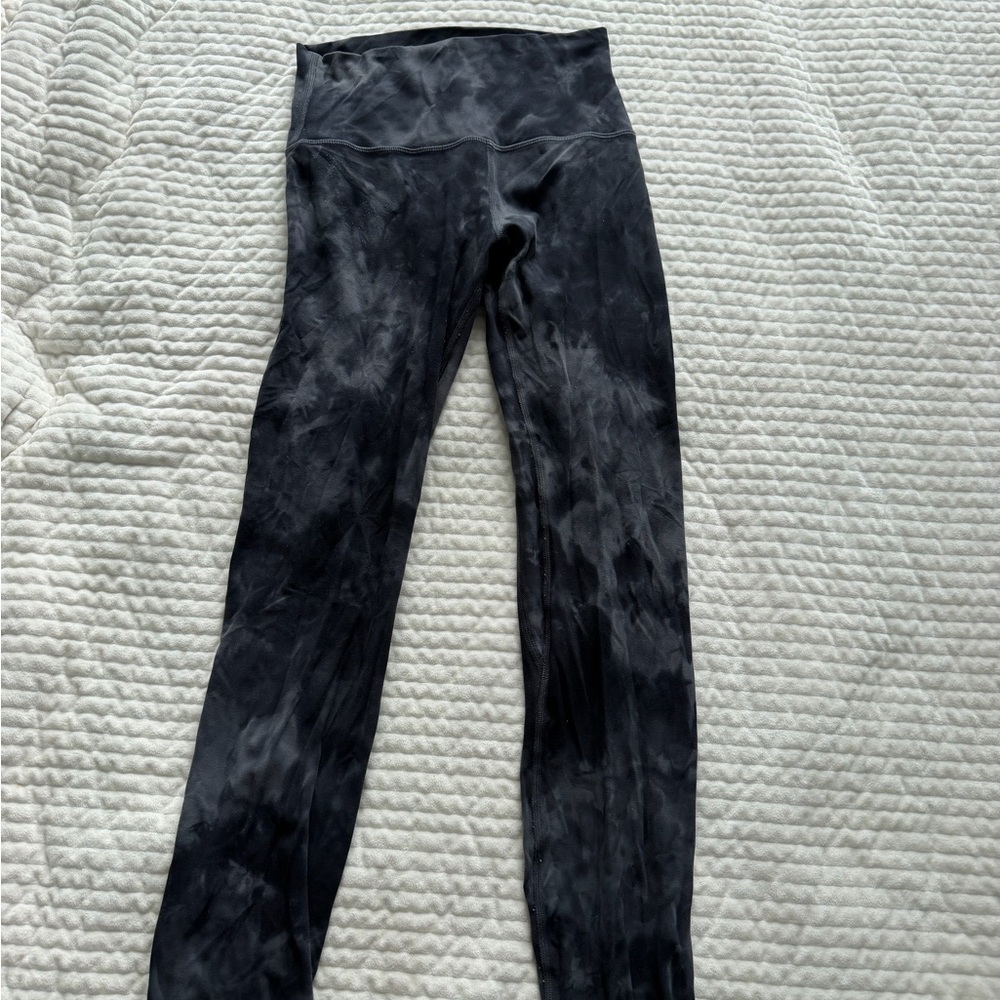 lululemon athletica Black Marble Print High-Rise Leggings